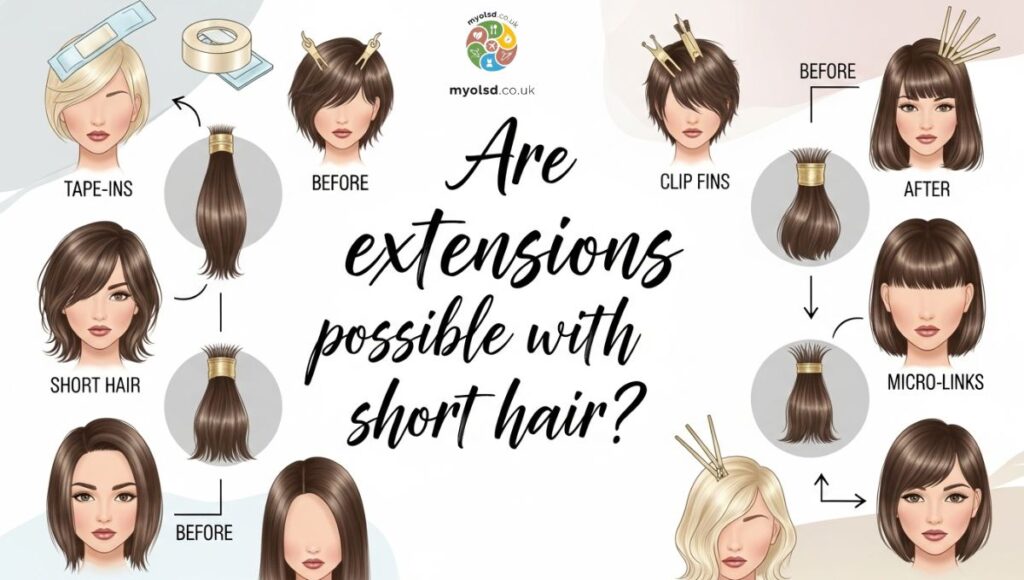 Are extensions possible with short hair? Are extensions possible with short hair?