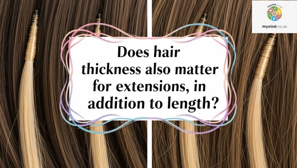 Does hair thickness also matter for extensions, in addition to length to  Does hair thickness also matter for extensions, in addition to length to