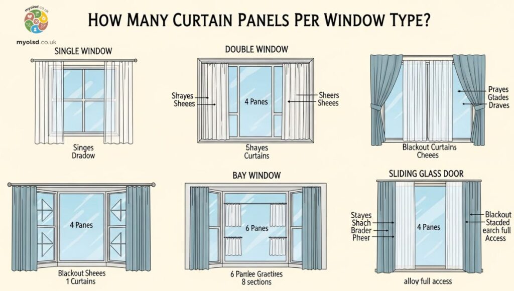 How Many Curtain Panels Per Window Type?