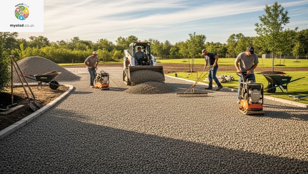 How much time does it take to install a gravel driveway? How much time does it take to install a gravel driveway?