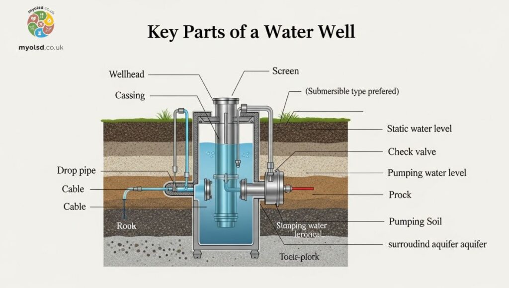 Key Parts of a Water Well Key Parts of a Water Well