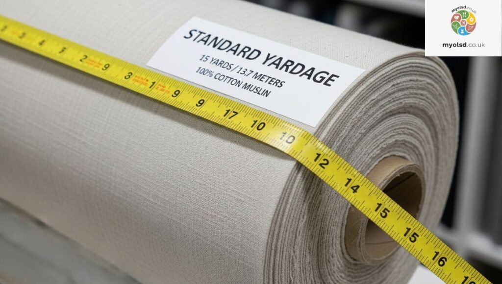 Standard Yardage on a Fabric Bolt