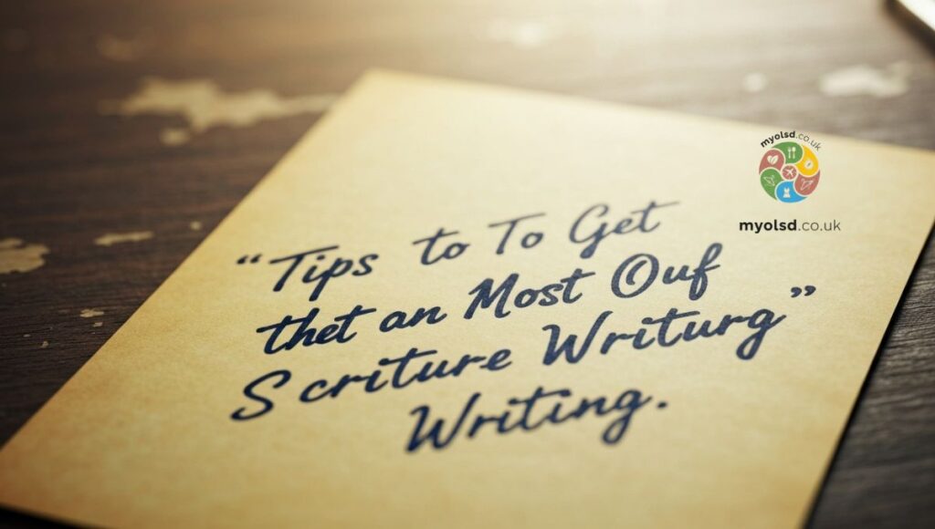 Tips to Get the Most out of Scripture Writing
