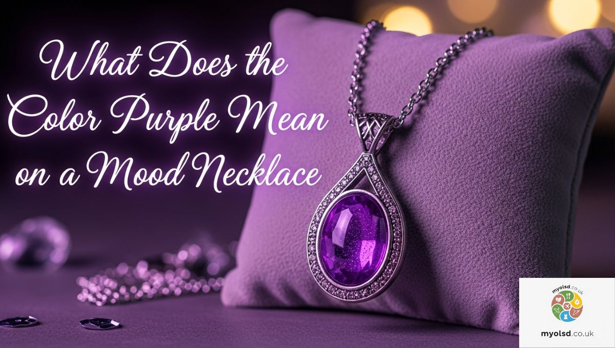 What Does the Color Purple Mean on a Mood Necklace