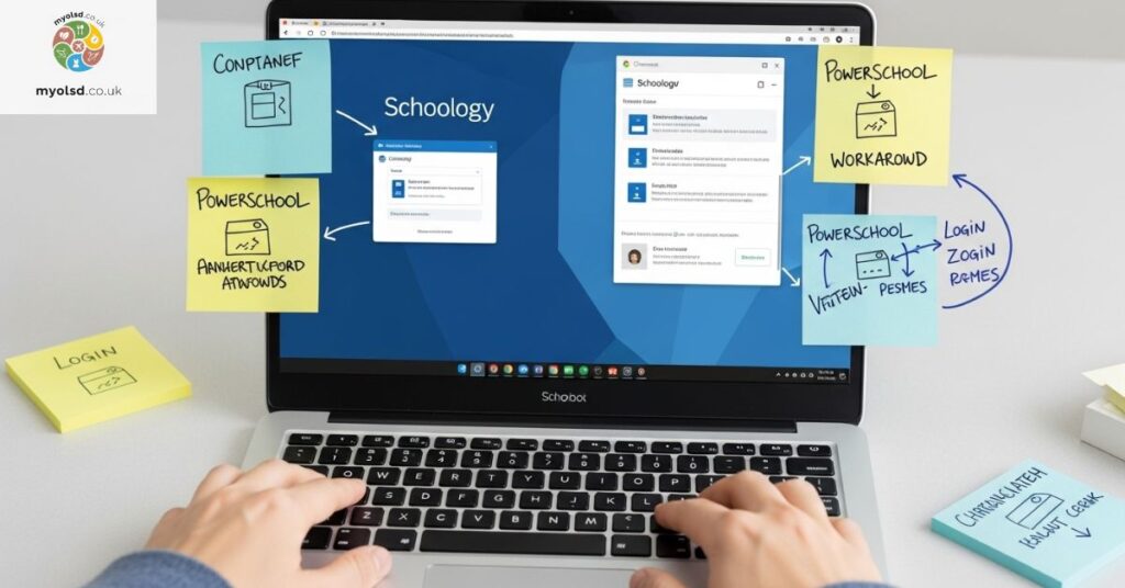 Workarounds for logging into Chromebook, Schoology, PowerSchool