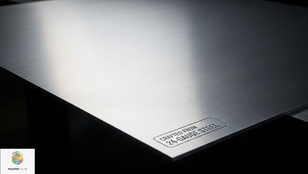 Crafted from 24-Gauge Steel Crafted from 24-Gauge Steel