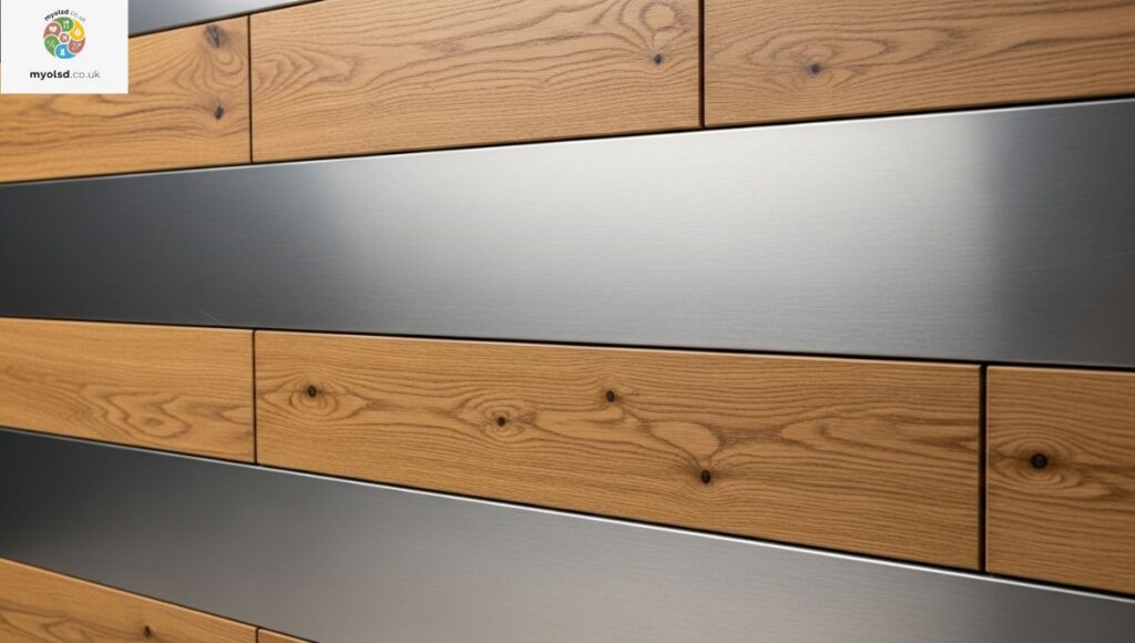 Modern Steel Woodgrain Panels Modern Steel Woodgrain Panels