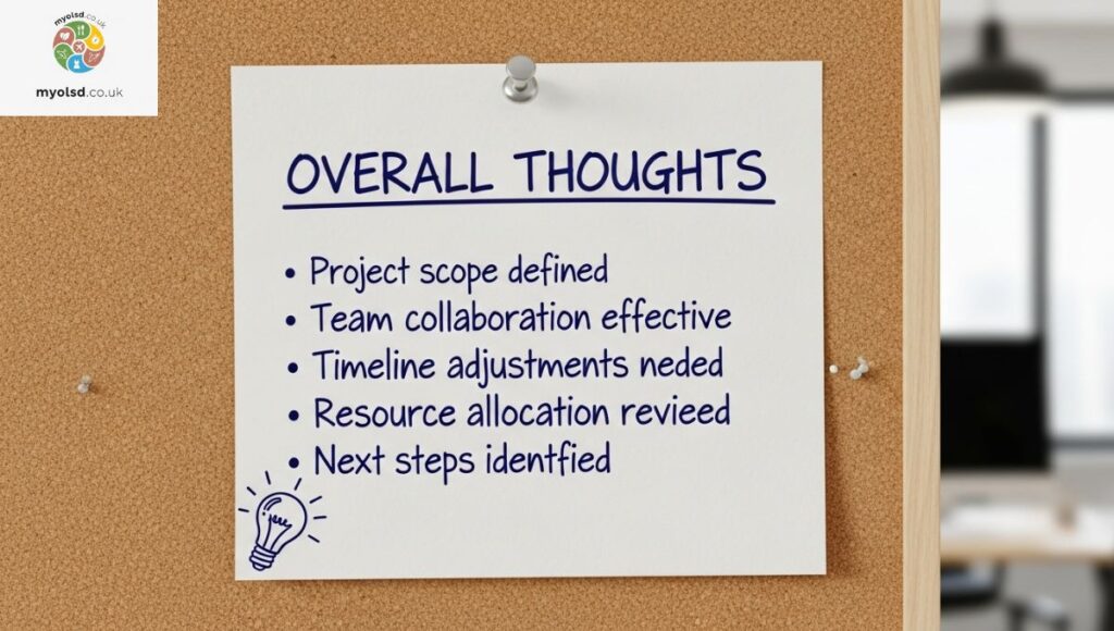 OVERALL THOUGHTS OVERALL THOUGHTS