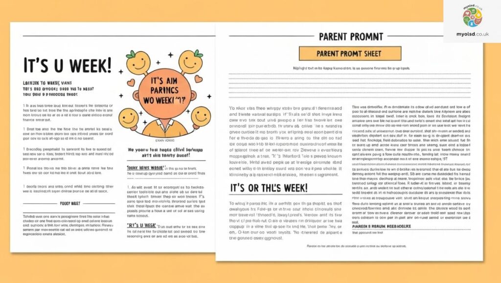 Printable Parent Prompt Sheet: It’s U Week! Printable Parent Prompt Sheet: It’s U Week!