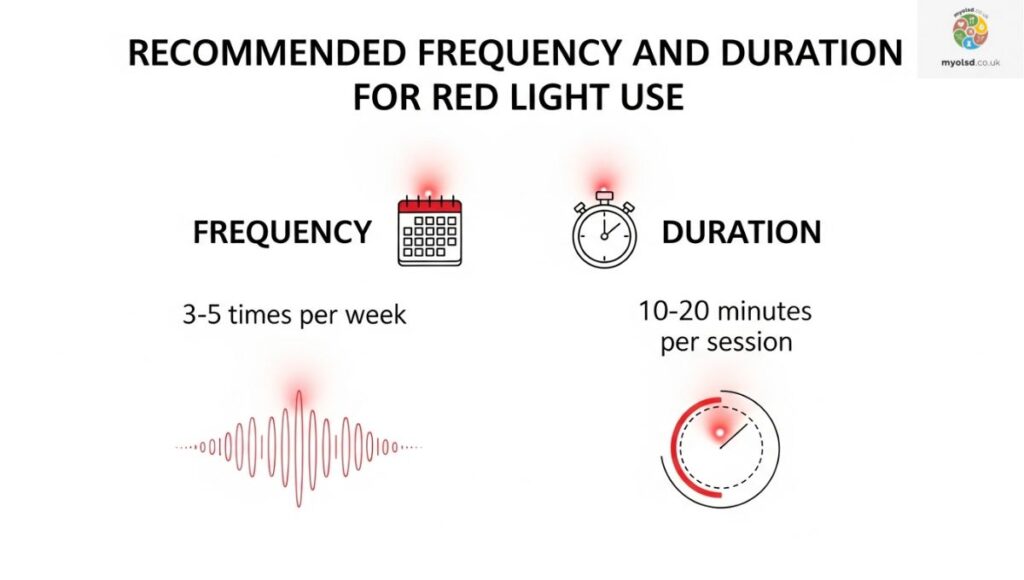 Recommended Frequency and Duration for Red Light Use Recommended Frequency and Duration for Red Light Use