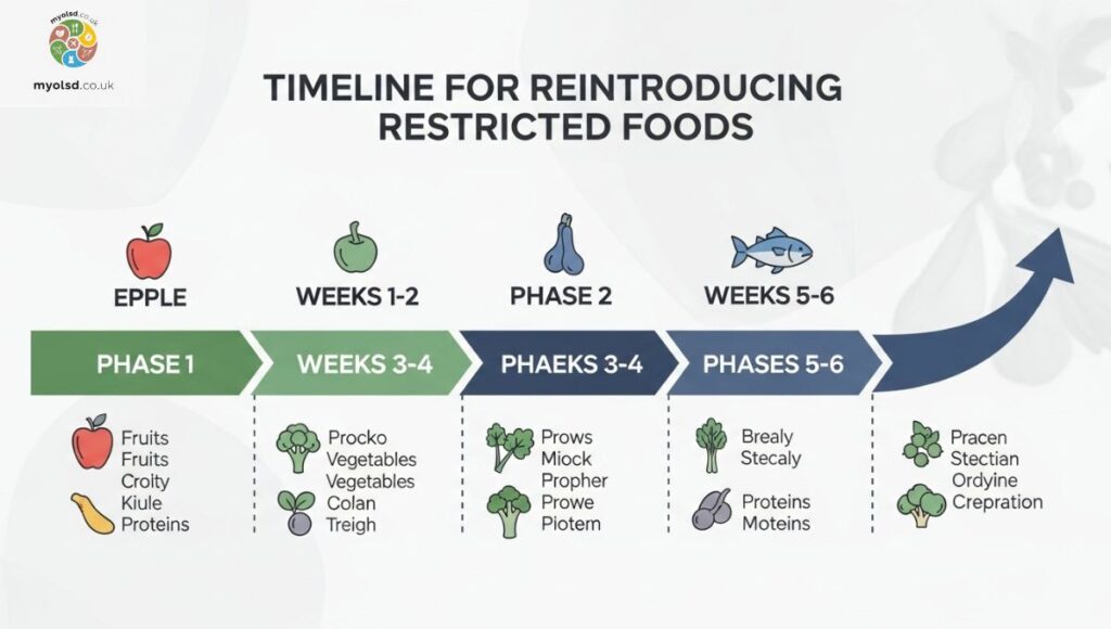 Timeline for Reintroducing Restricted Foods Timeline for Reintroducing Restricted Foods